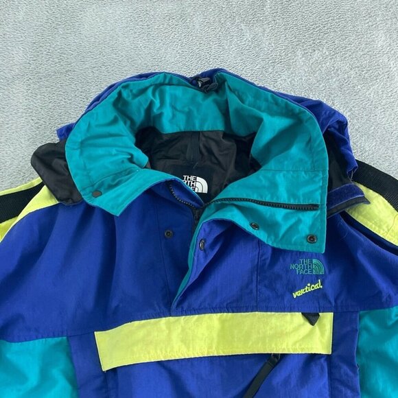 The North Face Vintage womens Vertical Gore-Tex Nylon Jacket M *flaw* 0203 - Picture 10 of 14